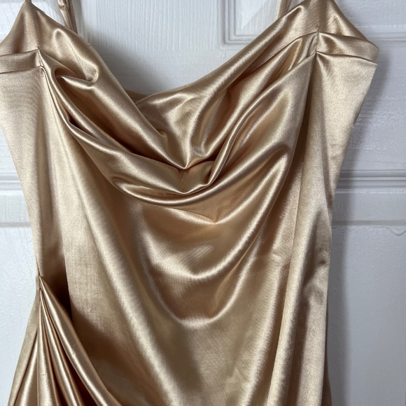Lucy in Sky Gold Bodycon Dress size small - Picture 3 of 7